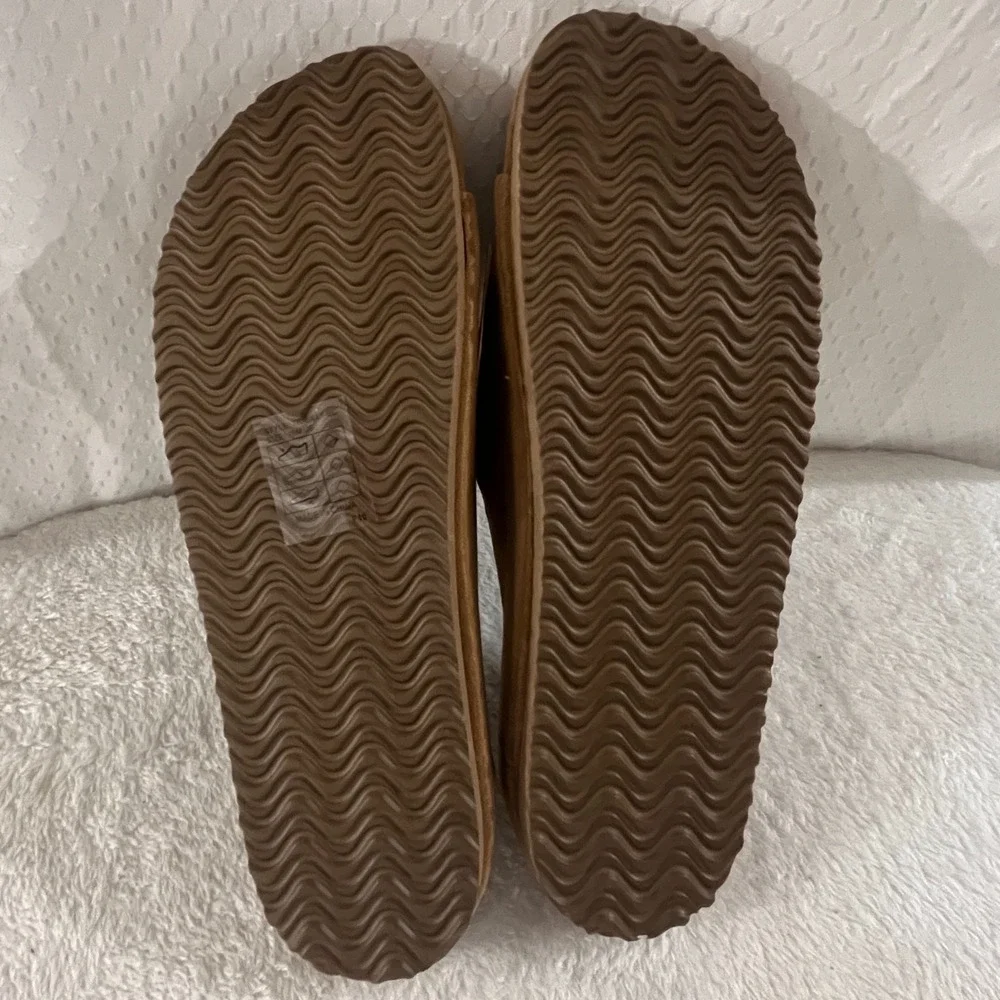 True Religion TR-BILLY-BC Taupe Suede Slide Sandals Men's Size 10 Comfort